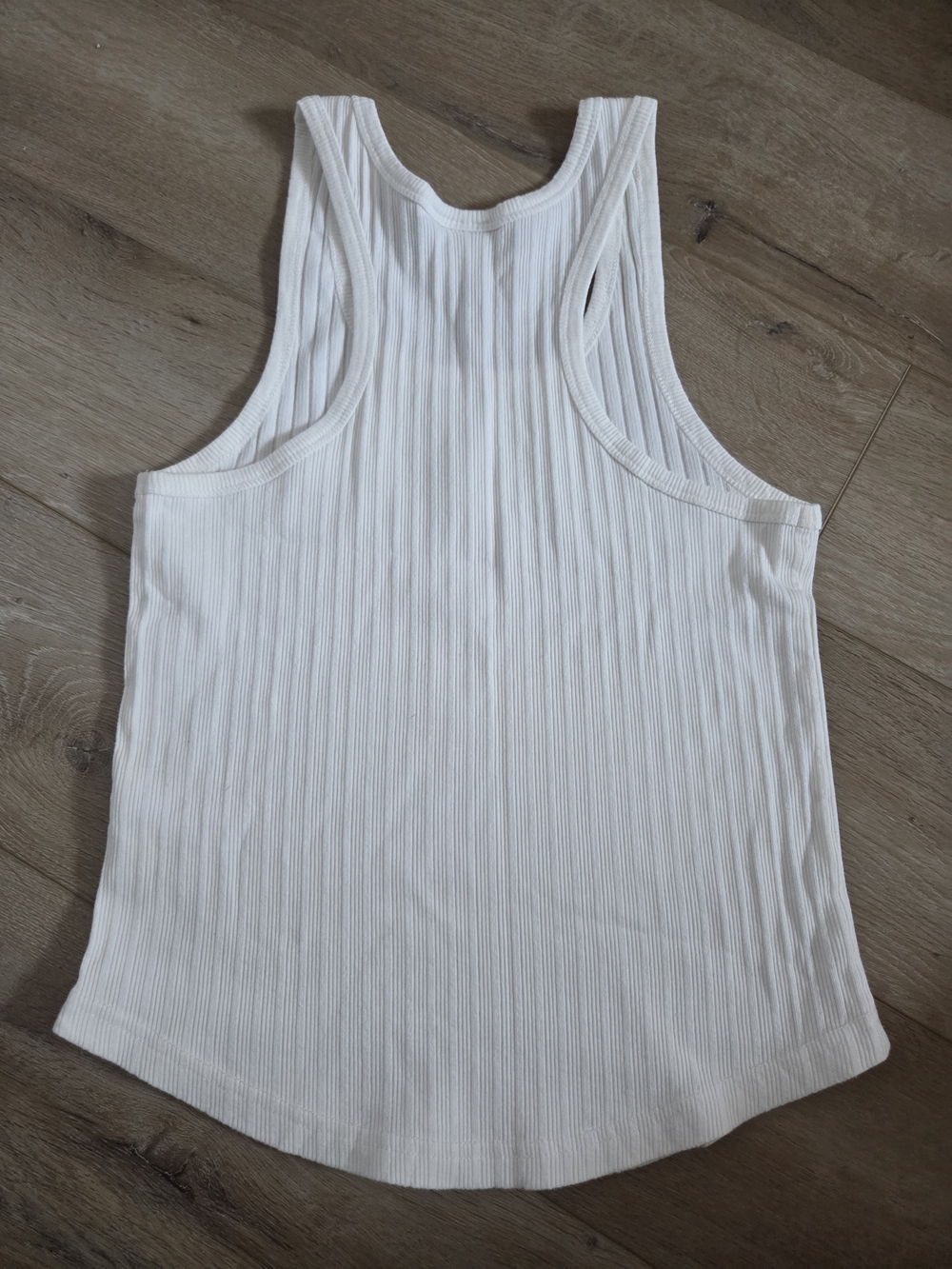 ICHI European Cream Ribbed Tank - Picture 3 of 3